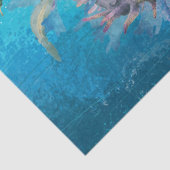 Waterverf van zeeen paarden tissuepapier (Detail)