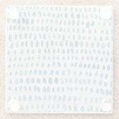 Waterverf van zeeglazen Kustschilderij Glazen Onderzetter (Achterkant)