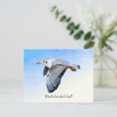 Waterverf van zeemleder briefkaart (Staand voorkant)