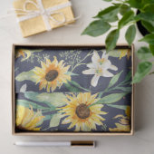 Waterverf van zonnebloemen tissuepapier (Geschenk)