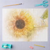 Waterverf van zonnebloempitten tissuepapier (Craft)