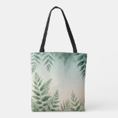 Waterverf varen & gebladerte Canvas tas (Achterkant)