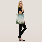 Waterverf varen & gebladerte Canvas tas (Op model)