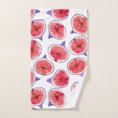 Waterverf varkenssnijdsels bad handdoek (Handdoek)