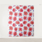 Waterverf varkenssnijdsels wandkleed (Voorkant)