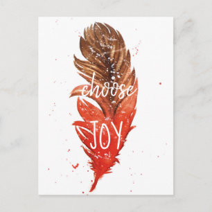 Waterverf veer // Kies Joy Briefkaart
