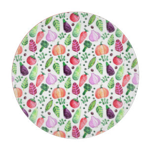 Waterverf Vegetable Garden Pattern Snijplank