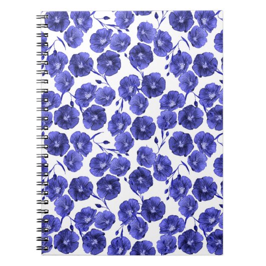 Waterverf Veldbloemen: Botanisch behang Notitieboek (Voorkant)