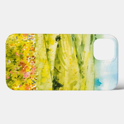 Waterverf Veldbloemen iPhone / iPad case (Achterkant (horizontaal))