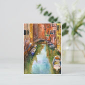 Waterverf Venetië schilderen Briefkaart (Staand voorkant)