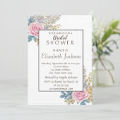 Waterverf ventilator, Vrijgezellenfeest Glitter Kaart (Staand voorkant)