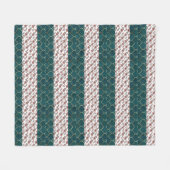 Waterverf ventilatorpatroon fleece deken (Voorkant (Horizontaal))