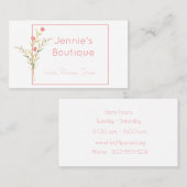 Waterverf ventilatorstoom visitekaartje (Voorkant / Achterkant)