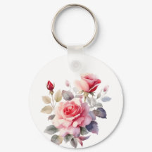 Waterverf Verbluffende bloeiende Rozen kussen Hoes