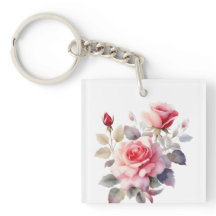 Waterverf Verbluffende bloeiende Rozen kussen Hoes