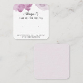 Waterverf Verdien kaart Vierkante Visitekaartje