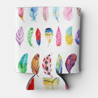 Waterverf veren: mooi Collecties Vintage. Blikjeskoeler