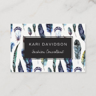Waterverf Veren Visitekaartjes