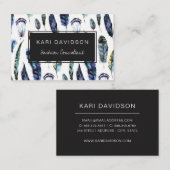 Waterverf Veren Visitekaartjes (Voorkant / Achterkant)