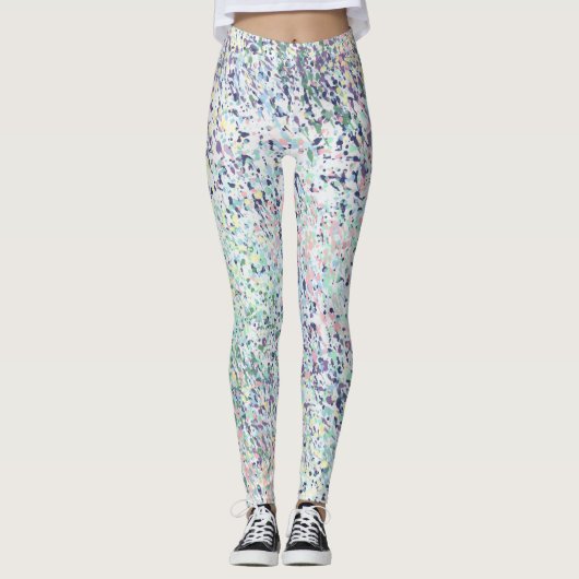Waterverf verfplaat leggings (Voorkant)