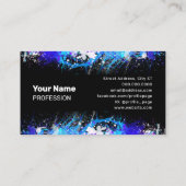 Waterverf verfsplash abstract visitekaartje (Achterkant)