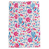 Waterverf verheffend bloemmotief medium cadeauzakje (Achterkant)