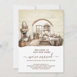 Waterverf Verhuizen Home Interieur Aankondiging