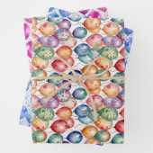 Waterverf Verjaardagsballonnen Inpakpapier Vel (In situ)