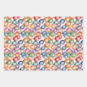 Waterverf Verjaardagsballonnen Inpakpapier Vel (Voorkant)