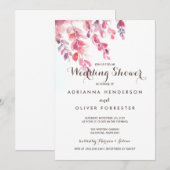 Waterverf verliest de Chic Wedding Shower Kaart (Voorkant / Achterkant)