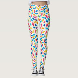 Waterverf verliest patroon leggings