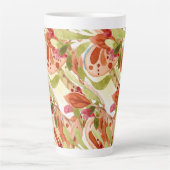 Waterverf verliest roze en grijs groen latte mok (Voorkant)