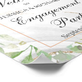 Waterverf Verloving Welkomstteken Poster (Hoek)