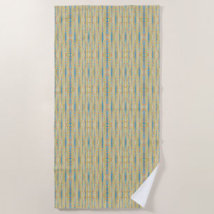 Waterverf - Verticaal striped Polka Dots Patroon Strandlaken