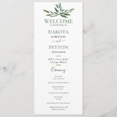 Waterverf vertrekt 07a huwelijksceremonie programm programma (Voorkant)