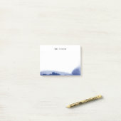 Waterverf vervaagt gepersonaliseerde Post Het merk Post-it® Notes (Op bureau)