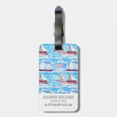 Waterverf Verzendpatroon Bagagelabel (Achterkant verticaal)