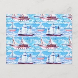 Waterverf Verzendpatroon Briefkaart
