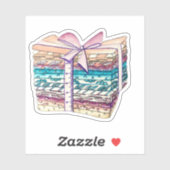 Waterverf Vet kwartaal Sticker (Vel)