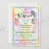 Waterverf Veterinaire School Afstuderen Kaart (Voorkant)