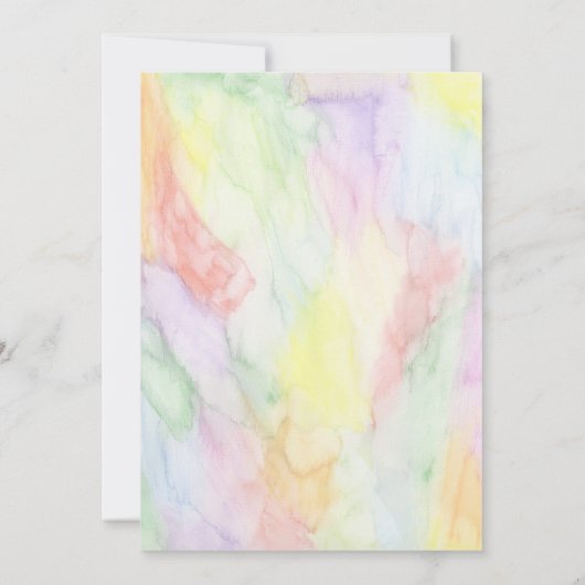 Waterverf Veterinaire School Afstuderen Kaart (Achterkant)