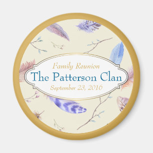 Waterverf Veters met een Fancy Lijst reünie Magneet