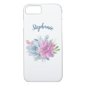 Waterverf vetplanten gepersonaliseerd Case-Mate iPhone case (Achterkant)