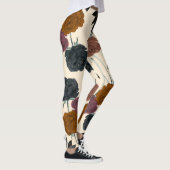  Waterverf Vette Herfst Bloemen Leggings (Rechts)