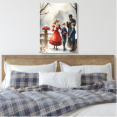  Waterverf Victoriaans begin 1900 Canvas Art (Insitu (Slaapkamer))