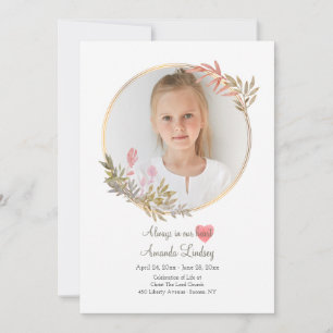 Waterverf Viering van de Life-fotokaart Kaart