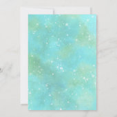 Waterverf Viering van het Leven Begrafenis Foto Bl Kaart (Achterkant)