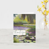 Waterverf vijver en aanpasbare leugens kaart (Gele Bloem)