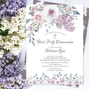 Waterverf Violet Flowers First Community Kaart
