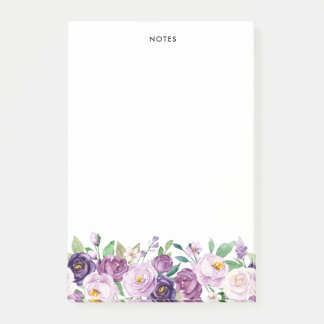  Waterverf Violet Purple Flowers Post-it® Notes